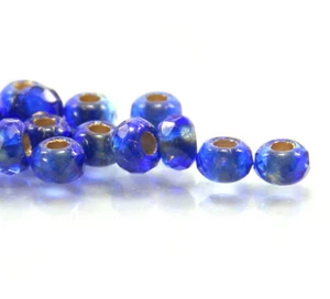 Large Hole Pony Beads, 9 mm Bead w/3mm Hole, Cobalt Blue, 10 Pieces, 221 - Picture 1 of 4