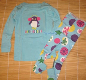 Pigiama Baby Gap maniche lunghe pinguino Happy Holidays 2T - Foto 1 di 2