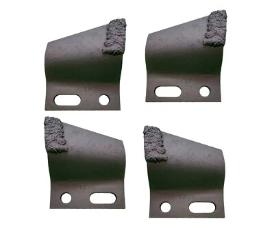 2RH + 2LH Cupped Trenching Teeth 136024 & 136025, fits 1.65", 1.75" Pitch - Image 1 of 3