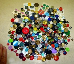 Vintage button lot ornate colorful collection - Picture 1 of 6