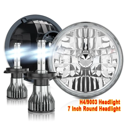 Faro LED redondo DOT 7" pulgadas haz alto/bajo ajuste Mack Granite 2001-2007 CV713 volteo Foto 1 de 4