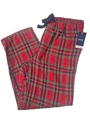 Calça de pijama masculina IZOD Natal grande estampa de férias festiva aconchegante calças de dormir - Imagem 1 de 4