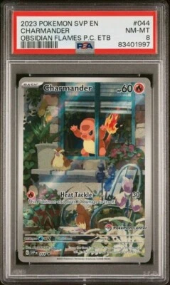 CHARMANDER 044 PROMO - PSA 8 || Obsidian Flames POKEMON CENTER PC ETB - Image 1 of 2