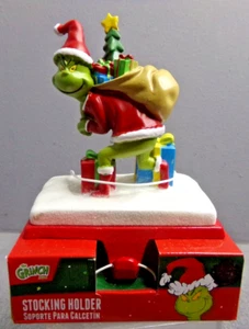 FIGURA DE RESINA DE RESINA DE DR SEUSS DE NAVIDAD GRINCH CON SU BOTÍN - Imagen 1 de 6