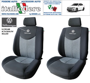 COPPIA COPRISEDILI VW POLO SU MISURA Foder Foderine SOLO ANTERIORI Grigio 37 - Imagen 1 de 1