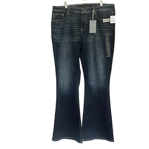 Buckle Black Fit No.53 Flare Jeans High-Stretch Denim Dark Wash Womens Sz 33X34 - Picture 1 of 14