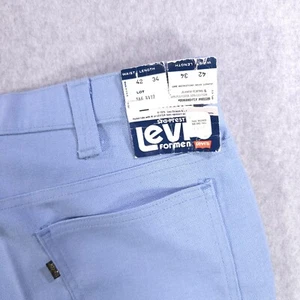 Levis 546 Sta-Prest USA Vtg 70s Blue Regular Bootcut Pants Mens 42x34 (40x34) - Imagen 1 de 20