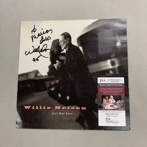Willie Nelson FIRMATO A MANO Promo JSA COA autografato cantante country Just One Love - Foto 1 di 9