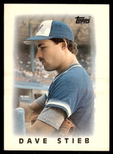 1986 Topps Major League Leaders Minis Dave Stieb Baseball Cards #36