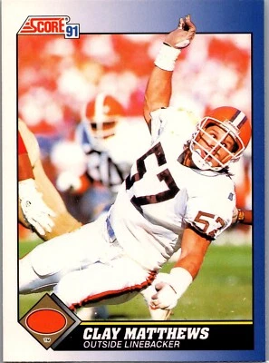 1991 Score Football - #19 Clay Matthews - Image 1 of 2