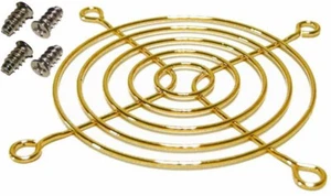 80mm/3"inch/8cm Metal Wire Box/Case Fan Grill/Finger Guard/Protector/Cover{GOLD - Picture 1 of 1
