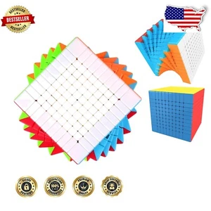 QIYI 10x10 Stickerless Speed Cube – Durable ABS, Compact & Lightweight Design - Picture 1 of 4