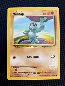 Machop 52/102 Base Set - Common - Pokemon Card TCG - WOTC Near Mint - Picture 1 of 2