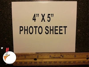 4" x 5" PHOTO SHEET -Aluminum Sublimation Blanks, square cut corners, 20 pcs, ** - Picture 1 of 1