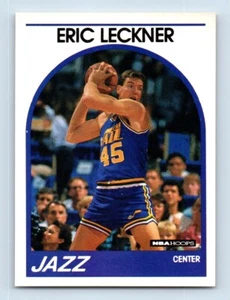 1989-90 Hoops Eric Leckner Rookie Utah Jazz #12 - Picture 1 of 2