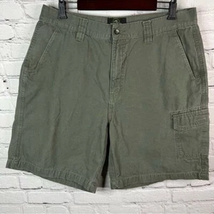 RedHead Cargo Shorts Mens Size 36 Army Green 100% Cotton Pockets 9"Inseam - Picture 1 of 9