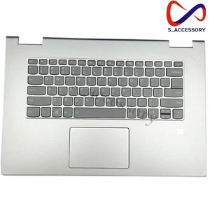 Lenovo Yoga 730-15IKB 730-15IWL 15,6" custodia poggiapolsi tastiera retroilluminata sliver US - Foto 1 di 6