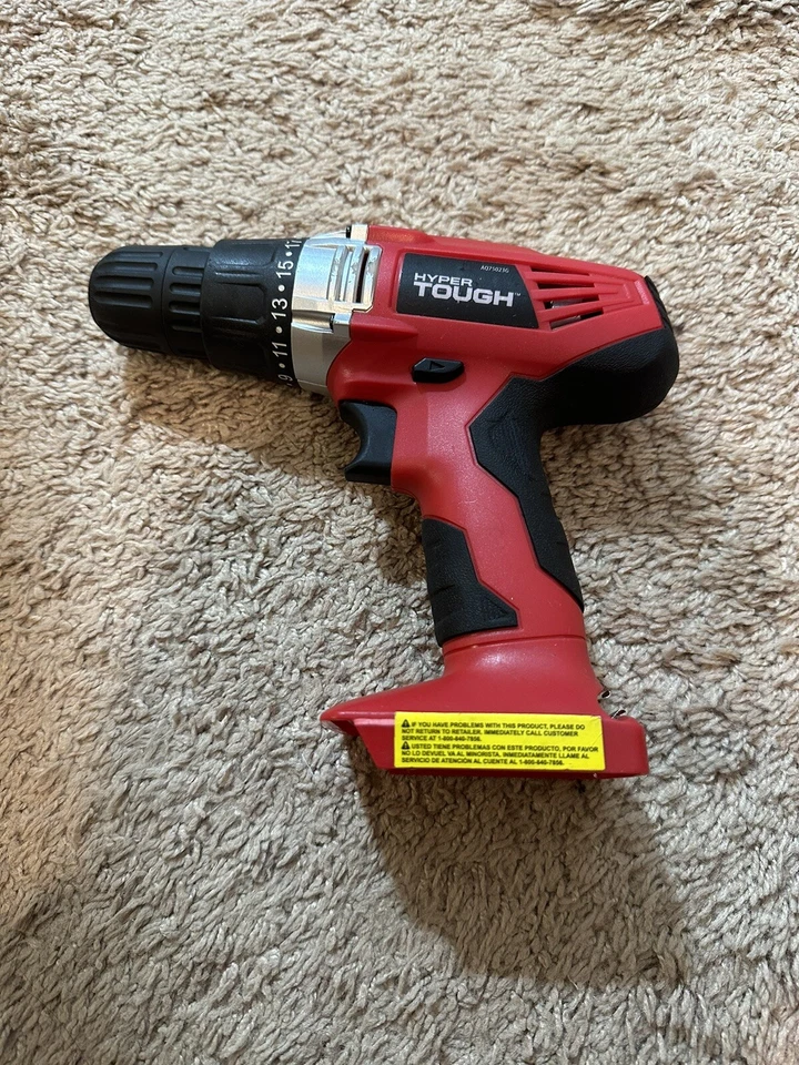 Hyper Tough 18V Cordless Drill 3/8" AQ75023G 10mm NO CHARGER NO BATTERY - Image 1 of 4