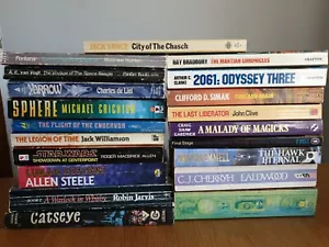 Sci-Fi Science Fiction 20 Book Bundle - Van Vogt; Clarke; Simak; Crichton +more - Picture 1 of 9