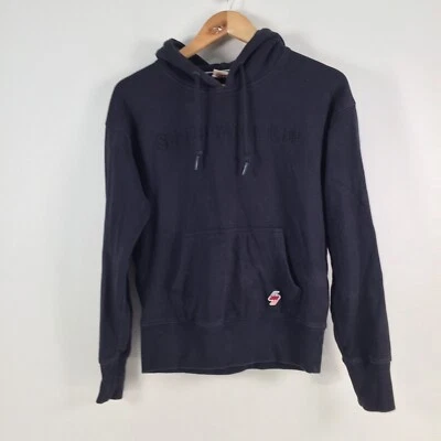 Superdry Mujer Jersey Talla 8 Azul Marino Con Capucha Manga Larga Algodón 068184 Foto 1 de 4