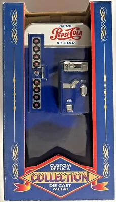 Banco Máquina Expendedora Pepsi-Cola 1997 Réplica Colección Diecast Años 50 NUEVO Foto 1 de 4