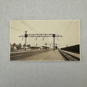Vintage Train Track Photo Photograph Railroad Railway Rail Yard - Picture 1 of 5