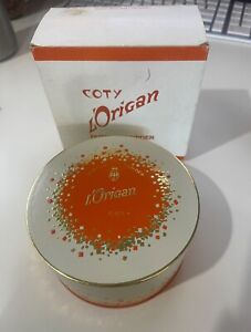 Vintage L’Origan Dusting Powder 5.25 Ozs- Powder New with puff Coty