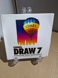 Corel Draw 7 (PC Windows 1996) 2 Discs W/ Paper Sleeve + Serial # - Picture 1 of 5
