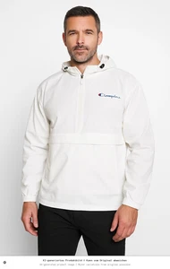 Giacca leggera uomo Champion bianca L poliestere zip sport - Foto 1 di 6