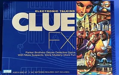 Clue FX Electronic Talking Game Deluxe Parker Bros. Selos novos de fábrica intactos. - Imagem 1 de 4