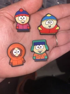 South Park 90s Set Of 4 Lot Shoe Charms Crocs Jibbitz New - Picture 1 of 1