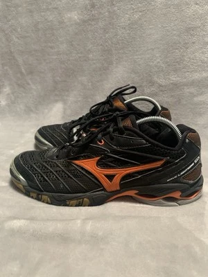 Tenis Mizuno Wave Lightning RX para mujer talla 10,5 negro naranja zapatos voleibol Foto 1 de 4