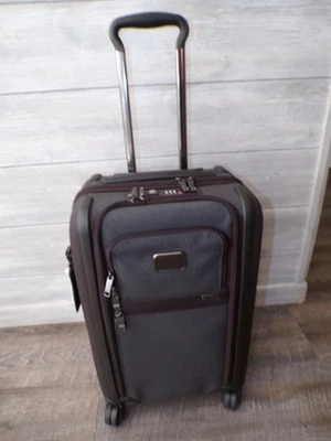 Tumi Alpha International Dual Access Carry-On Luggage 4 wheels GRAY/BROWN  $975 - Image 1 of 4