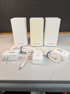 Linksys Velop WHW01 Mesh Wifi System Dual-Band AC1300 3x Nodes - Picture 1 of 4