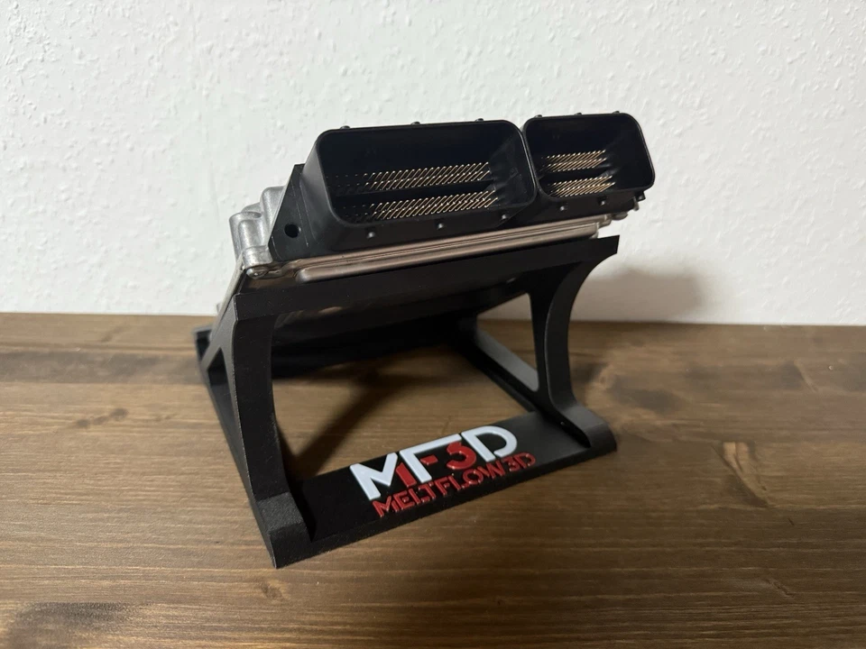 ECU Bench Ständer Carbon Halterung für ChipTuning  – mit personalisierbarem Logo - Bild 1 von 4