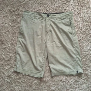 Quicksilver Men's Light Green Stone 4 Pockets Check Lightweight Shorts W32 - Picture 1 of 8
