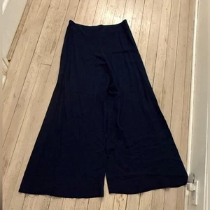 Anthropologie Drew Damen marineblau hohe Taille ultraweites Bein Hose Größe 8 - Bild 1 von 3