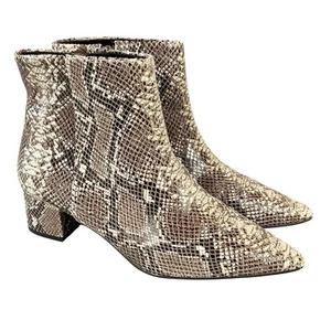 Corso Como Freen Snake Skin Womens Leather Ankle Boots Size 6M - Picture 1 of 12