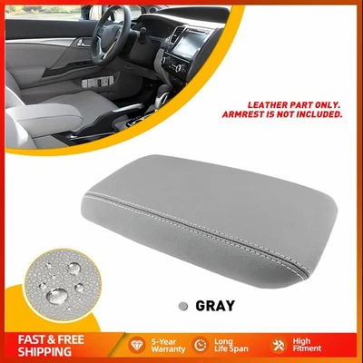 For 2012-2015 Honda Civic Center Console Lid Armrest Replacement Cover Gray - Imagem 1 de 4