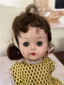 Vintage 1950's Sleeping Eyes Hard Plastic Walking Doll Head Pivots - Picture 1 of 19
