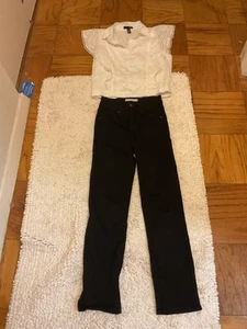 Jeans ajustados de tiro alto Levi's 724 cintura 23/33 con blusa Aqua gratis XS - Imagen 1 de 11