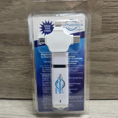 ThePhotoStick OMNI All Devices Photo/Video/File/Docs Storage 64GB - Image 1 of 3