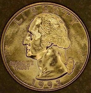 🔥BU QUALITY 1993-P WASHINGTON QUARTER DDO (EARLOBE) DDR VARIETY - Picture 1 of 15
