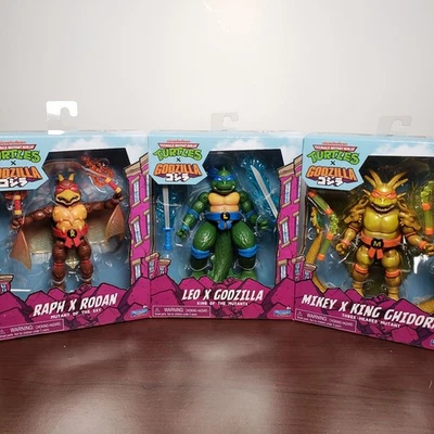 Juego TMNT X Godzilla Leonardo Godzilla - Miguel Ángel Chidorah - Rafael Rodan Foto 1 de 4
