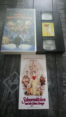 Die Muppets Weihnachtsgeschichte - Walt Disney VHS - Hologramm und Werbeflyer - Bild 1 von 3
