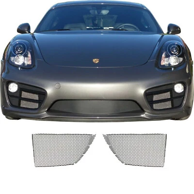 KIT PARRILLA MALLA CCG PARA PARRILLA BASE PORSCHE CAYMAN 2014-2016 2 PIEZAS NEGRO Foto 1 de 4