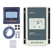 EPEVER 10A/20A/30A/40A MPPT Solar Charge Controller DC12/24V + MT50 Remote Meter