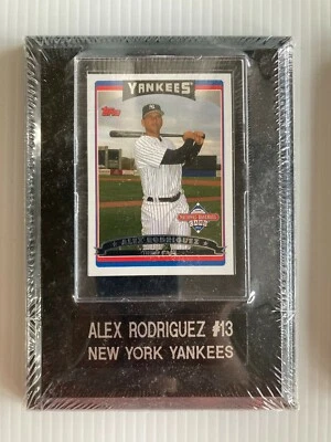 ALEX RODRIGUEZ New York Yankees 5" x 7" Plaque With Trading Card -FREE SHIPPING! - Image 1 of 2