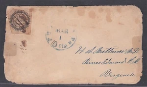 USA 1858 COVER INDEPENDENT CARRIERS / EXPRESS COMPANIES / EAGLE CITY POST 61L2 - Picture 1 of 2