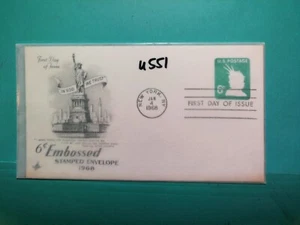 U. S. FDC - U551 - Embossed envelope - First day of Issue - ArtCraft - Picture 1 of 1